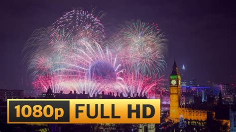 Full London New Year Fireworks 2017 Hd Youtube