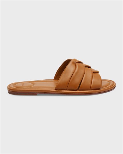 Vince Pia Leather Wedge Sandals Neiman Marcus