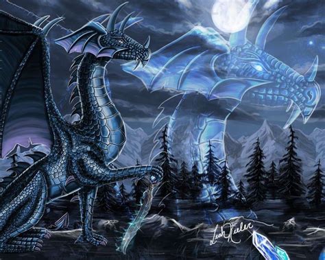 72 Blue Dragon Wallpaper