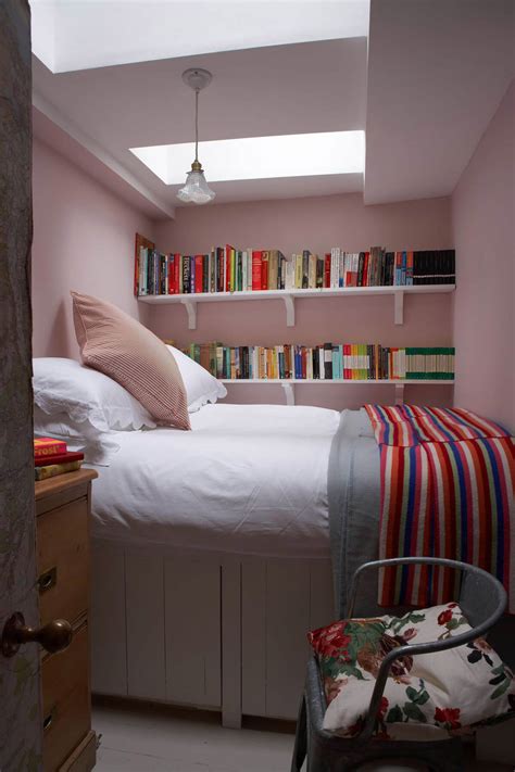 First, the sconces, which don't take up any surface space since they're wall mounted, and second, the side chair, which can be pulled up as a bedside table when need be. 37 Best Small Bedroom Ideas and Designs for 2020