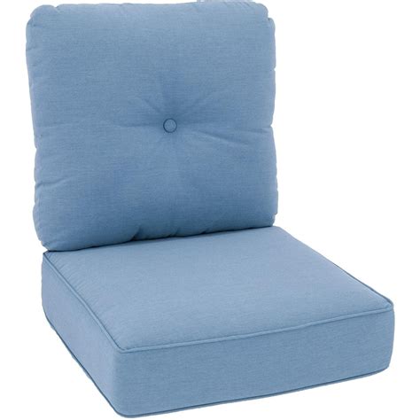 Sunbrella Canvas Sky Blue Medium Outdoor Replacement Club Chair Cushion
