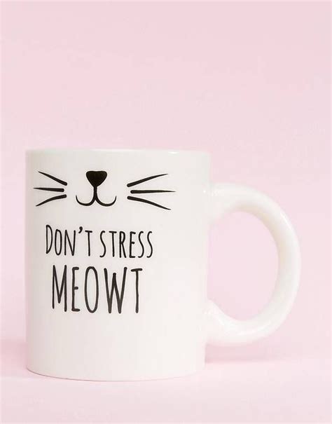 It has been noted that mother cats chew off the kitten's whiskers. Sass & Belle Cat's Whiskers Don't Stress Meow Mug ...