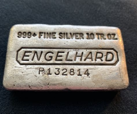 10 Ounce Vintage Engelhard Silver Bar