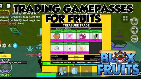Trading Gamepass For Fruits Blox Fruits Youtube