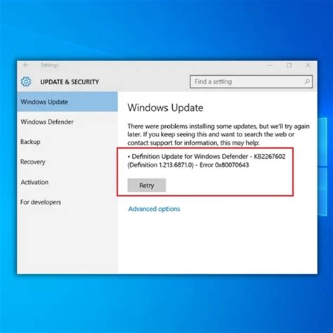5 Best And Easy Fixes To Windows Update Error 0x80070643