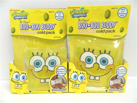 Spongebob Squarepants Reusable Cold Pack Lot Of 3 New 1901732460