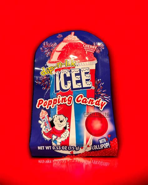 Icee Popping Candy With Lollipop The Candy Cottage