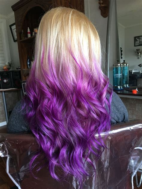 Blonde And Purple Hair Pin By Alexa Yurchak On Hair By Alexa Purple