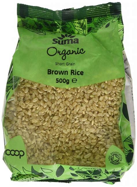 Suma Organic Short Grain Brown Rice 500g Approved Food