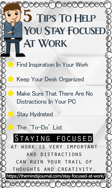 infographic 5 tips to help you stay focused at work infographic tv number one infographics