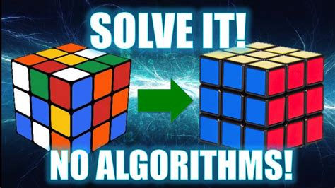 How To Solve A 3x3 Rubiks Cube No Algorithms Youtube
