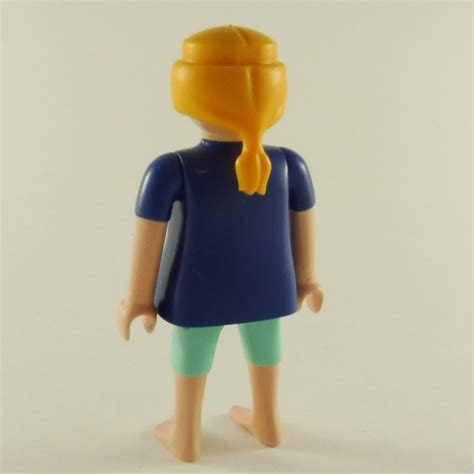 Playmobil Femme Moderne Bleu Et Vert Pieds Nus