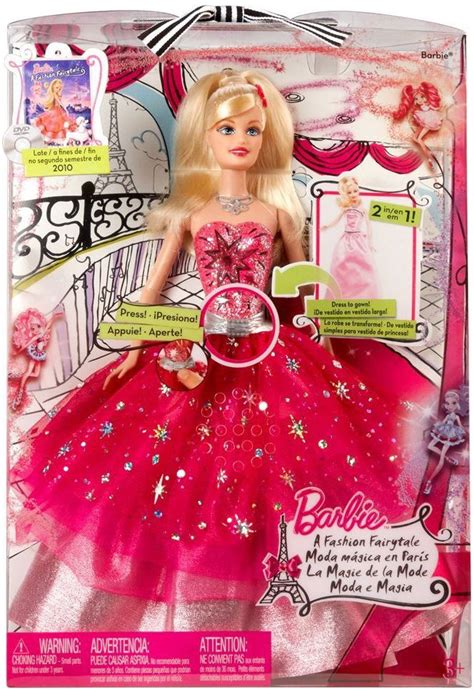2010 a fashion fairytale transforming barbie doll 2 t2562 bonecas bonitas brinquedos da
