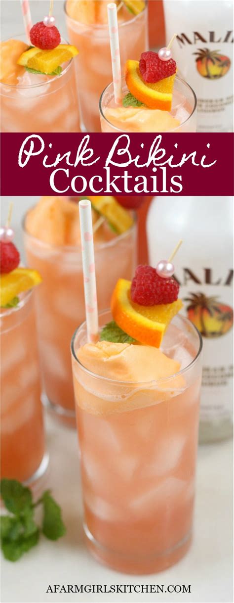 Pink Bikini Cocktails Are A Sweet And Tropical Tasting Cocktail That Is