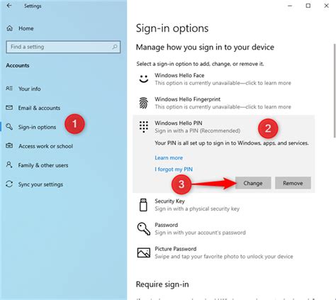 How To Login To Windows 10 With A Pin How To Change The Login Pin