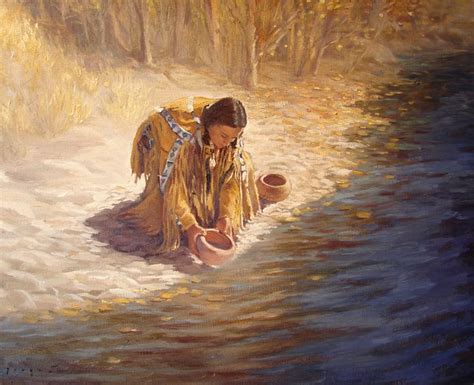 Waters T By David Joaquin Native American Print Native American