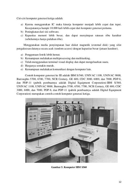 Contoh Makalah Sejarah Komputer Generasi Pertama Sampai Sekarang