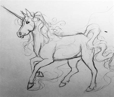How To Draw A Unicorn Unicorn Drawing Art Reference Unicorn Sketch