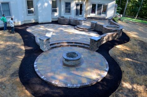 Hardscaping Project Chester County Natural Stone Fire Pits