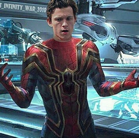 Tom Holland In His Iron Spider Suit Marvel Heroes Marvel N Dc