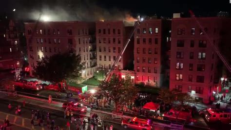 Bronx Fire 10 Injured Including 9 Firefighters In New York City
