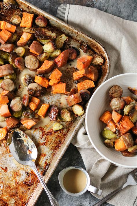 Pan-Roasted Vegetables & Sausage with Maple Tahini • Wanderlust and ...