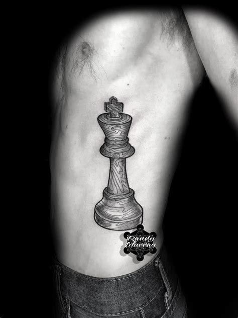 King Chess Piece Tattoo Blackworktattoo Chesspiecetattoo Tattoos