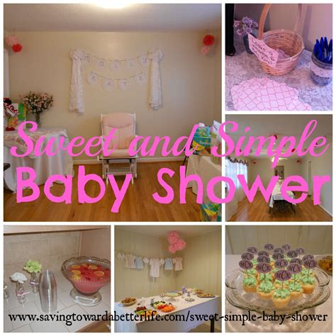 Here are some clever ideas that will help you throw a cheap baby shower! Sweet and Simple Baby Shower Ideas - Saving Toward A ...
