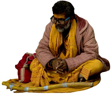 man sitting sadhu, jugaadrender | People illustration, People cutout, Human figure sketches