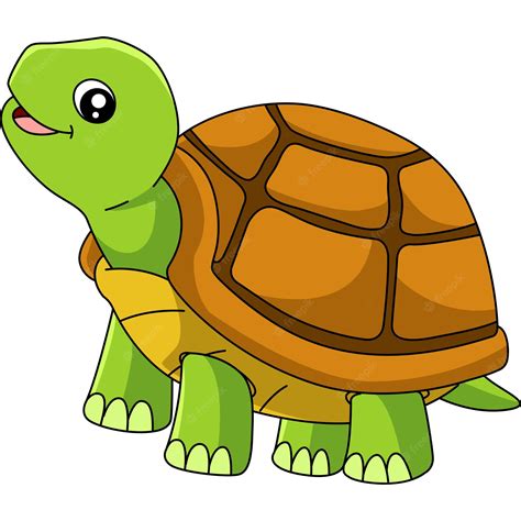 Chibi Kawaii Turtle Clipart Cartoon Vector Friendlystock