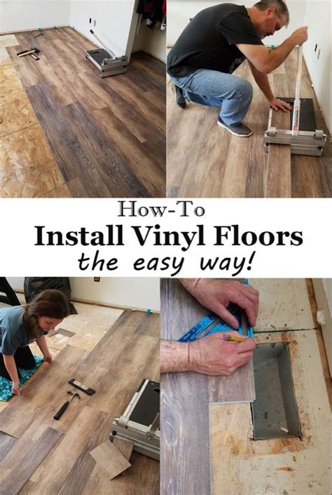How to install vinyl flooring yourself. Installing Vinyl Floors - A Do It Yourself Guide | Vinyl flooring, Flooring, Home improvement