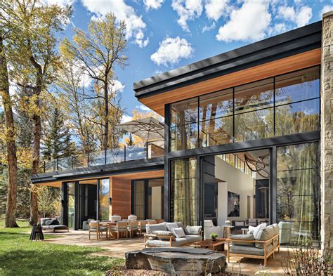 This Aspen Riverside Home Redefines The Idea Of Forest Bathing