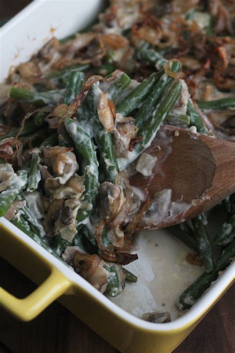A homemade green bean casserole made from scratch with a creamy sauce and crispy fried onions. Green Bean Casserole | Recipe | Green bean casserole ...