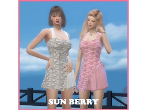 Sunberry Dress 22 The Sims 4 Dresses Sims 4 Clothing Sims 4