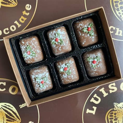 Milk Chocolate Yule Log Truffle T Box Luisco Chocolate