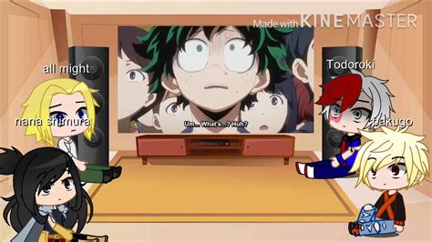 Bnha Reacts To All For One Might Be Izukus Father Youtube