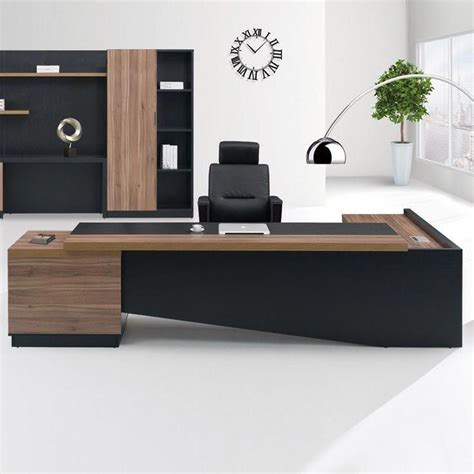 Fashion High End Office System Furniture L Shape Manager Executive