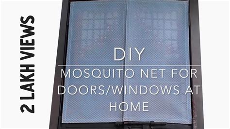 Diy Removable Mosquito Net Using Velcro At Home For Doors And Windows