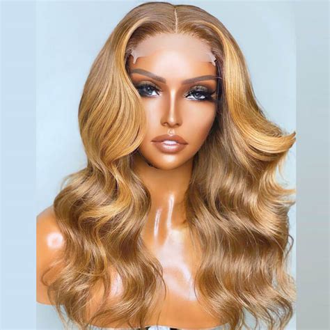 Honey Brown Color Body Wave 13x4 Lace Front Wig Ilikehair