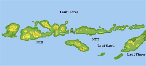Peta Pulau Bali Dan Nusa Tenggara