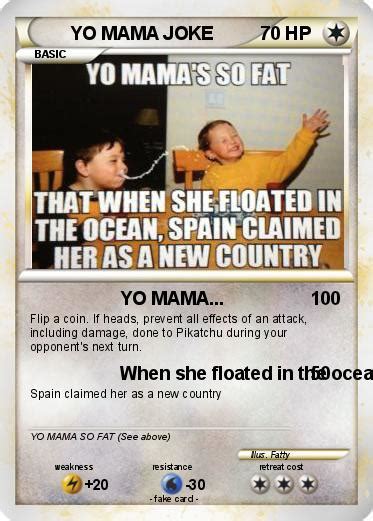 Pokémon Yo Mama Joke Yo Mama My Pokemon Card
