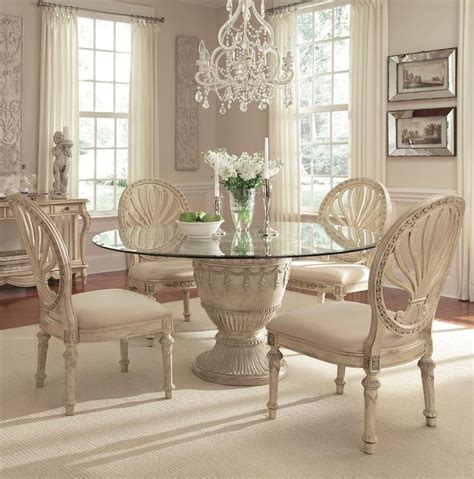 5 Piece Round Table Dining Set By Schnadig Furniture Dining Room