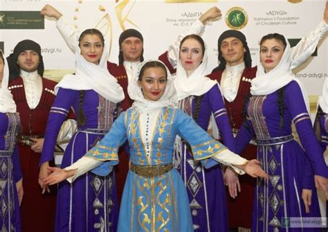 traditional costume women men kabardino balkaria karachay cherkessia north caucasus russia
