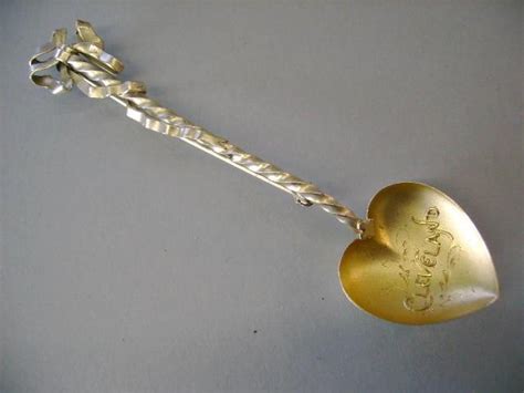Cleveland Ohio Sterling Vintage Sterling Spoon Brooch Pin 1900 From