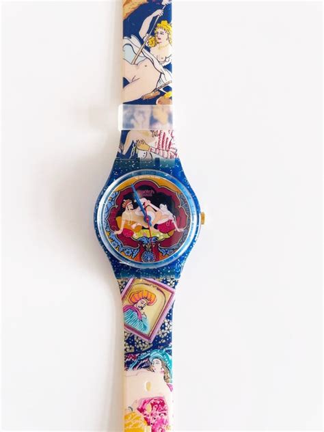 New Rare 1994 Vintage Swatch Gent Sex Tease Kamasutra Gn136 Etsy