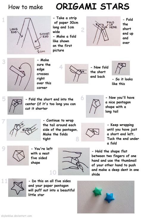 How To Make Origami Stars By Skylenblue On Deviantart Origami Lucky
