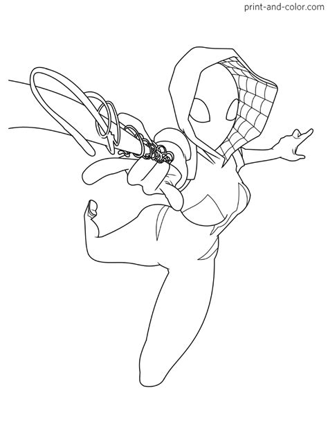 Spider Man Coloring Pages Print And