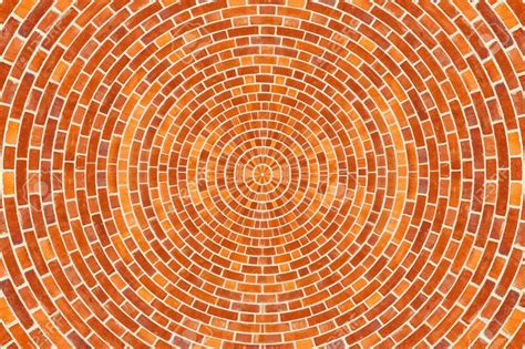 A Circular Brick Pattern Background Texture Stock Photo 13752813