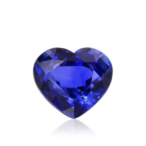 085 Carat Blue Ceylon Sapphire Heart Shape Sku 282354