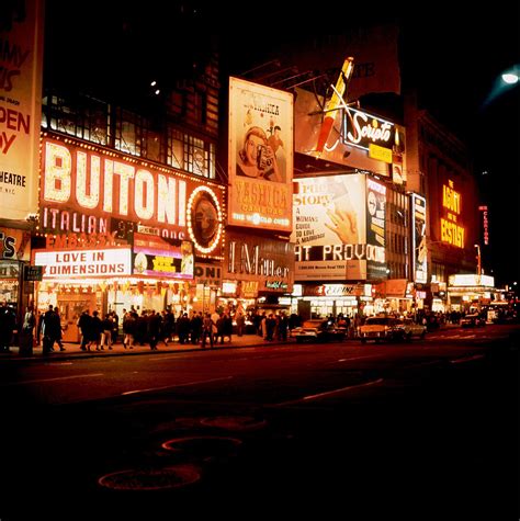 A Night View Of Broadway And Times Square Nyc 1965 Thewaywewere
